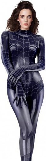 Costume Halloween Femme Sexy, Deguisement Halloween Femme, Combinaison Sexy pour Costume d'araignée de jeu de rôle Cosplay Anime Party