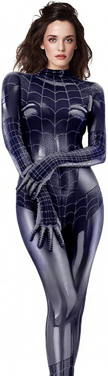 Costume Halloween Femme Sexy, Deguisement Halloween Femme, Combinaison Sexy pour Costume d'araignée de jeu de rôle Cosplay Anime Party