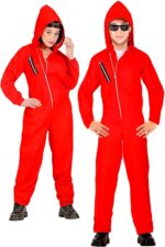 W WIDMANN MILANO Party Fashion - Costume enfant voleur, combinaison avec capuche, voleur, criminel, takers