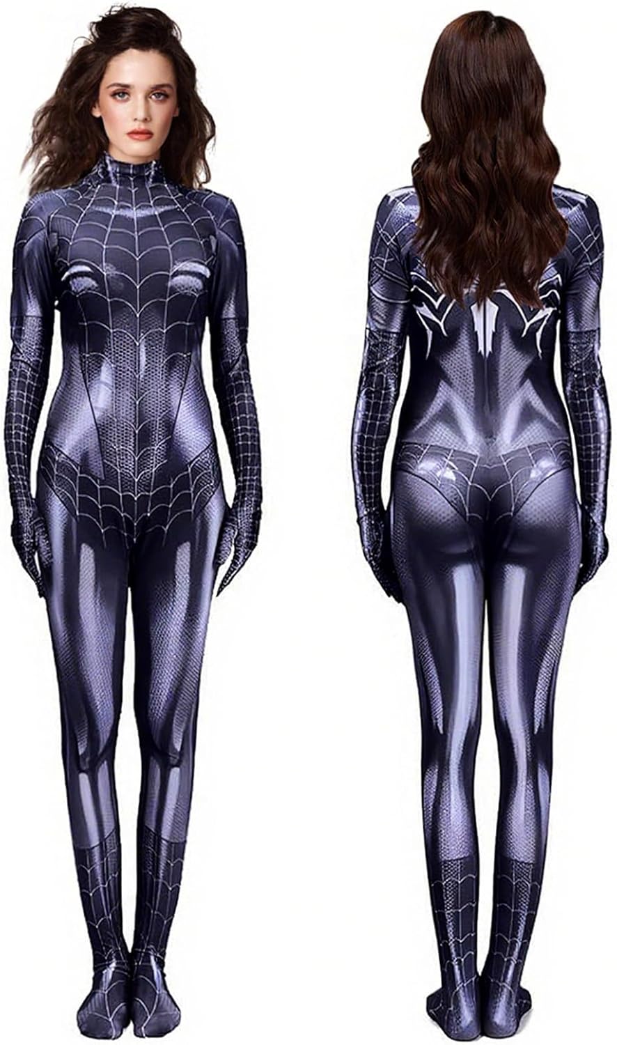 Costume Halloween Femme Sexy, Deguisement Halloween Femme, Combinaison Sexy pour Costume d'araignée de jeu de rôle Cosplay Anime Party – Image 4