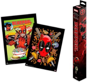 Grupo Erik - Lot 2 Mini Posters 52x38cm Marvel Deadpool | Deco Maison, Decoration Murale, Affiche Décorative