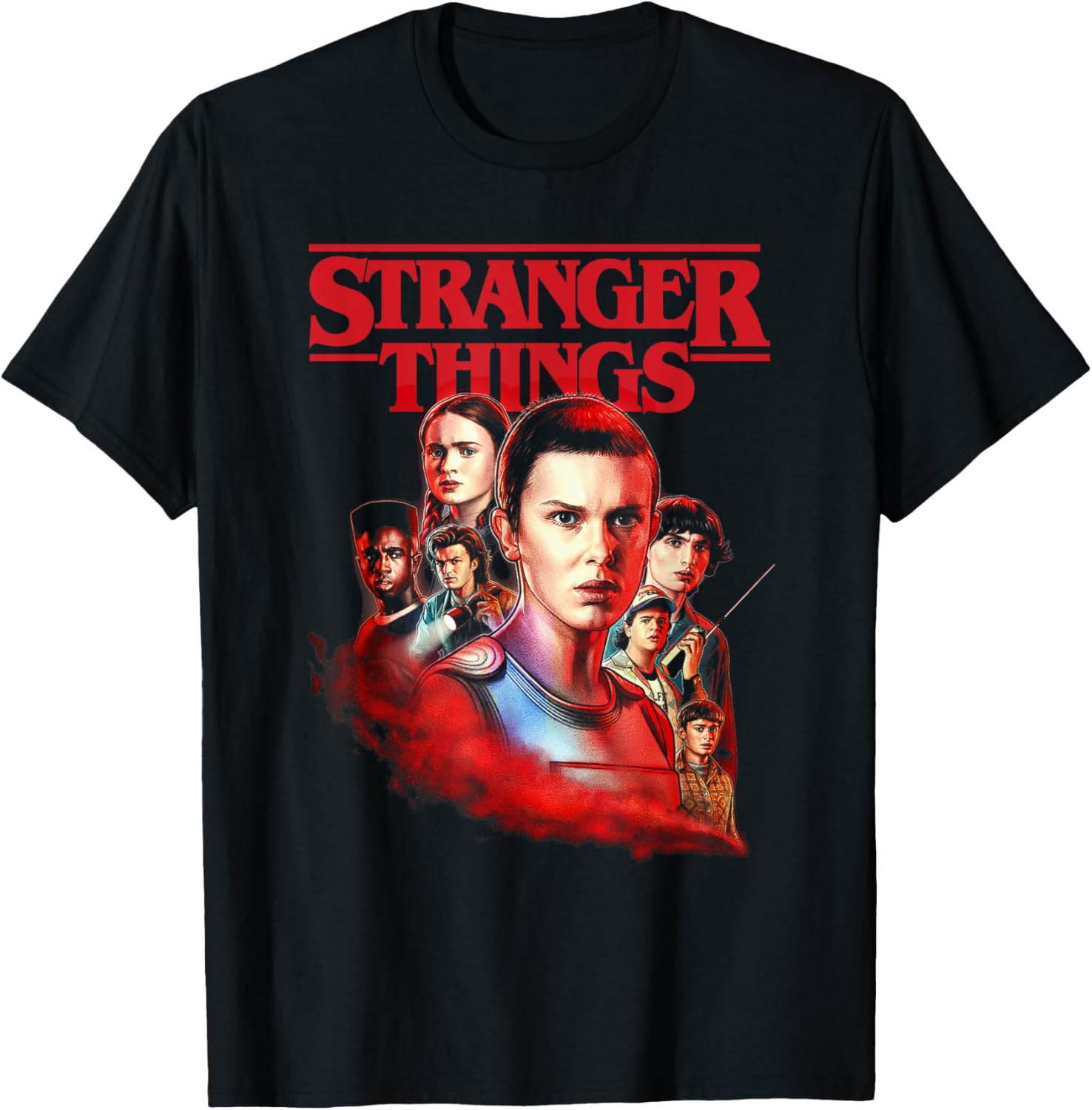 Stranger Things Hawkins Heroes Poster T-Shirt