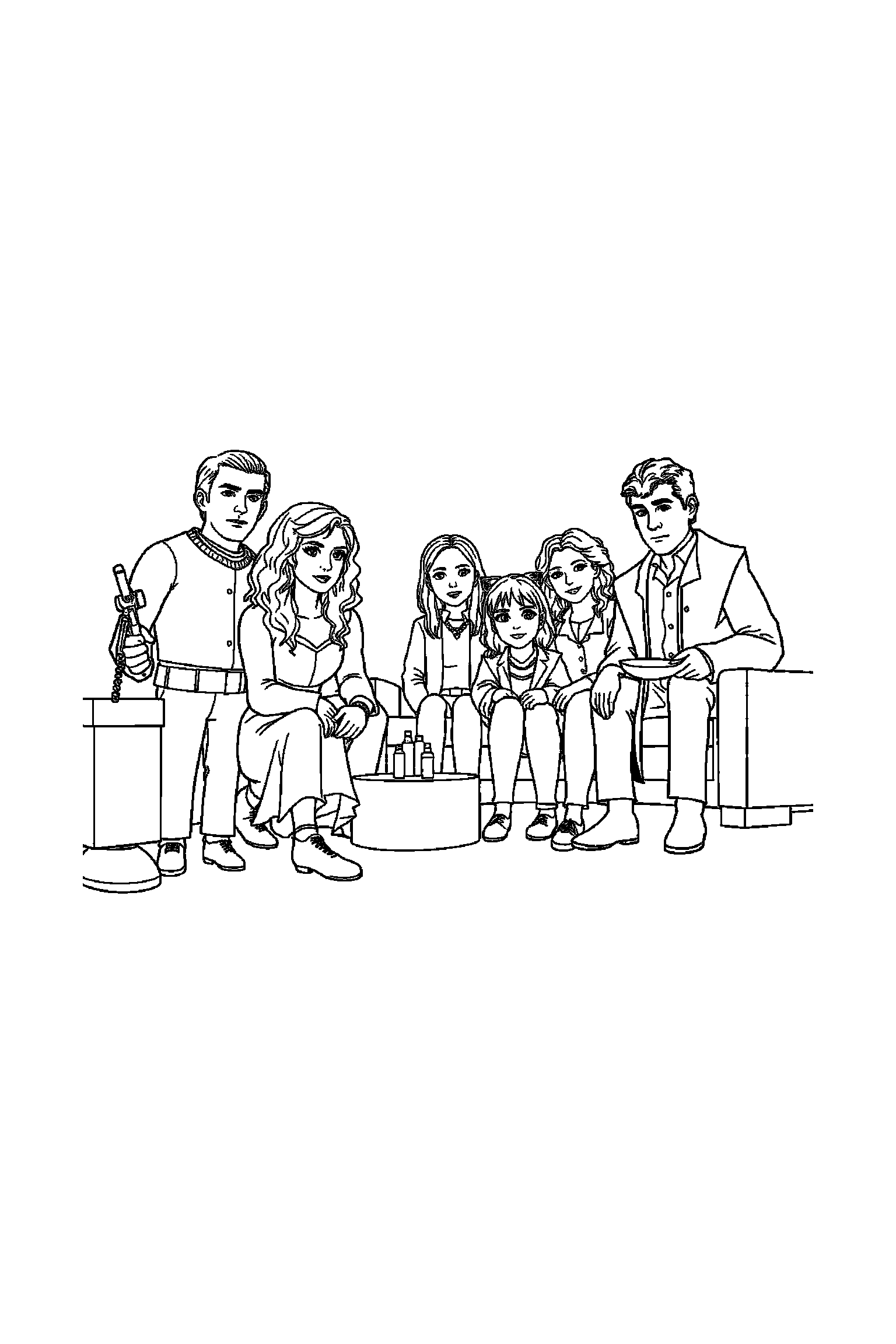 Coloriage Séries TV gratuit à imprimer - une enquêtrice debout avec les deux bras visibles et bien attachés au corps Coloriage Séries TV gratuit à imprimer : une enquêtrice debout avec les deux bras visibles et bien attachés au corps
