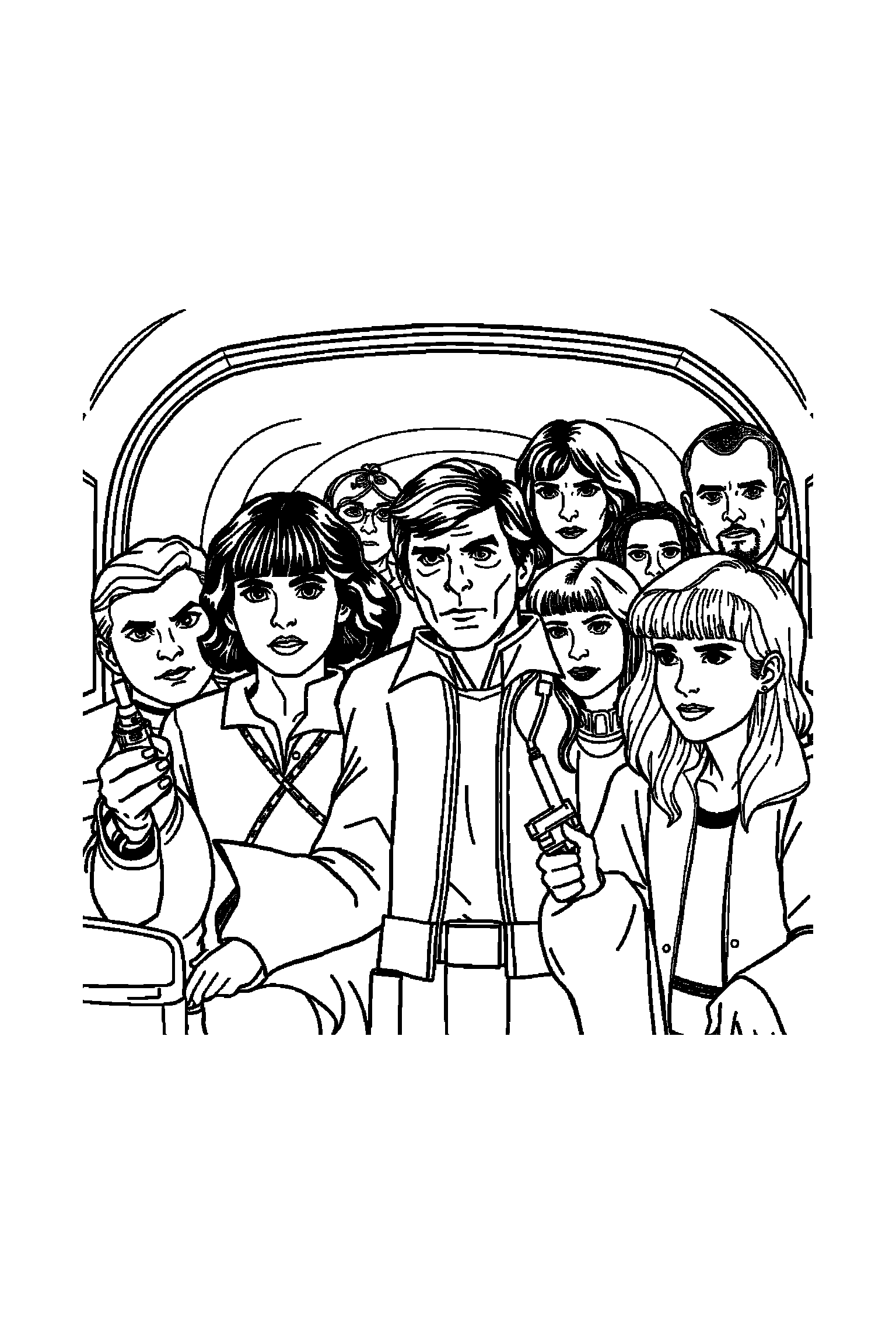 Coloriage Séries TV gratuit à imprimer - portrait facile avec un aventurier et de grands contours Coloriage Séries TV gratuit à imprimer : portrait facile avec un aventurier et de grands contours