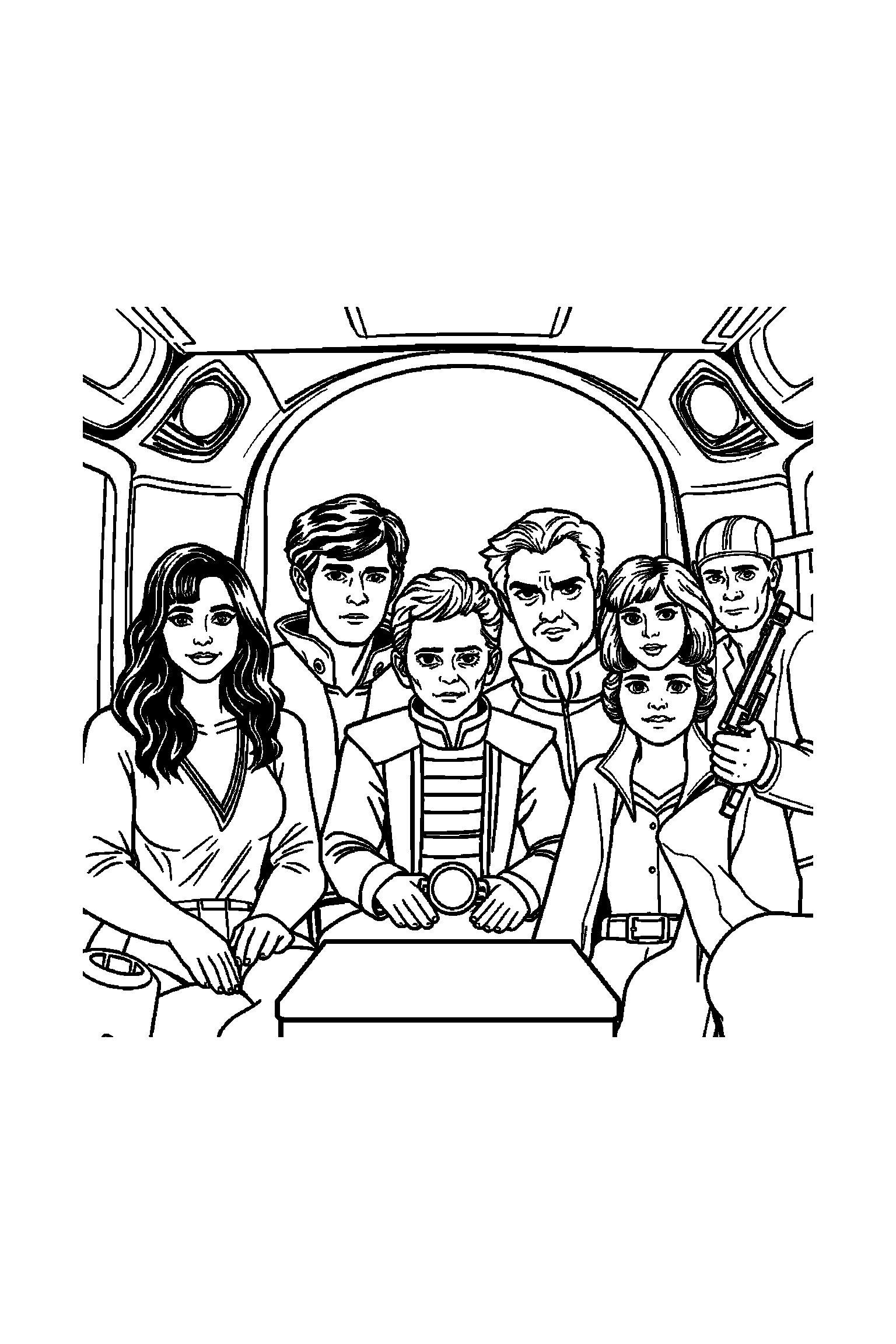 Coloriage Séries TV gratuit à imprimer - un héros de série avec un petit sourire timide Coloriage Séries TV gratuit à imprimer : un héros de série avec un petit sourire timide