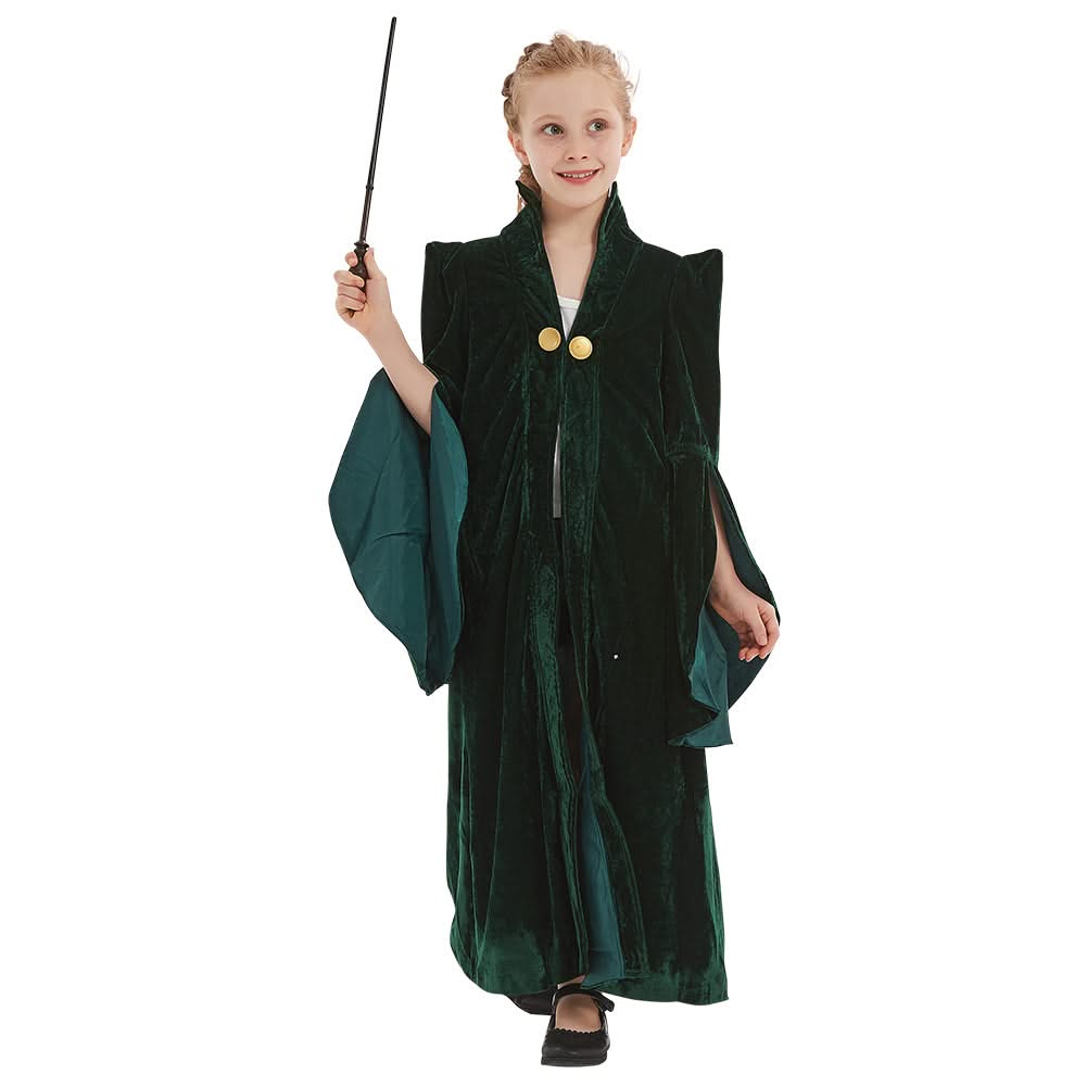 Robe Cosplay Professeur McGonagall Harry Potter Enfant - Tailles S à XL