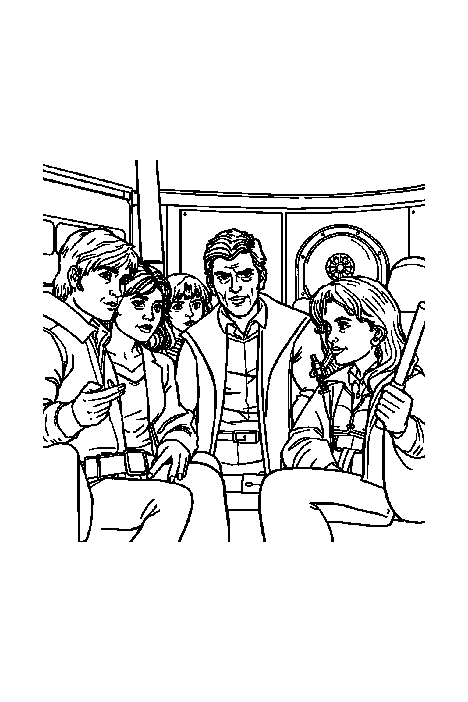 Coloriage Séries TV gratuit à imprimer - une enquêtrice qui regarde une étoile Coloriage Séries TV gratuit à imprimer : une enquêtrice qui regarde une étoile