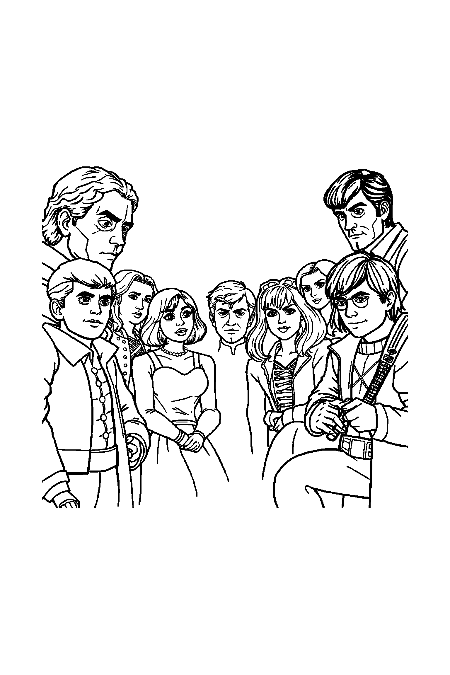 Coloriage Séries TV gratuit à imprimer - un aventurier avec un cadeau fermé Coloriage Séries TV gratuit à imprimer : un aventurier avec un cadeau fermé
