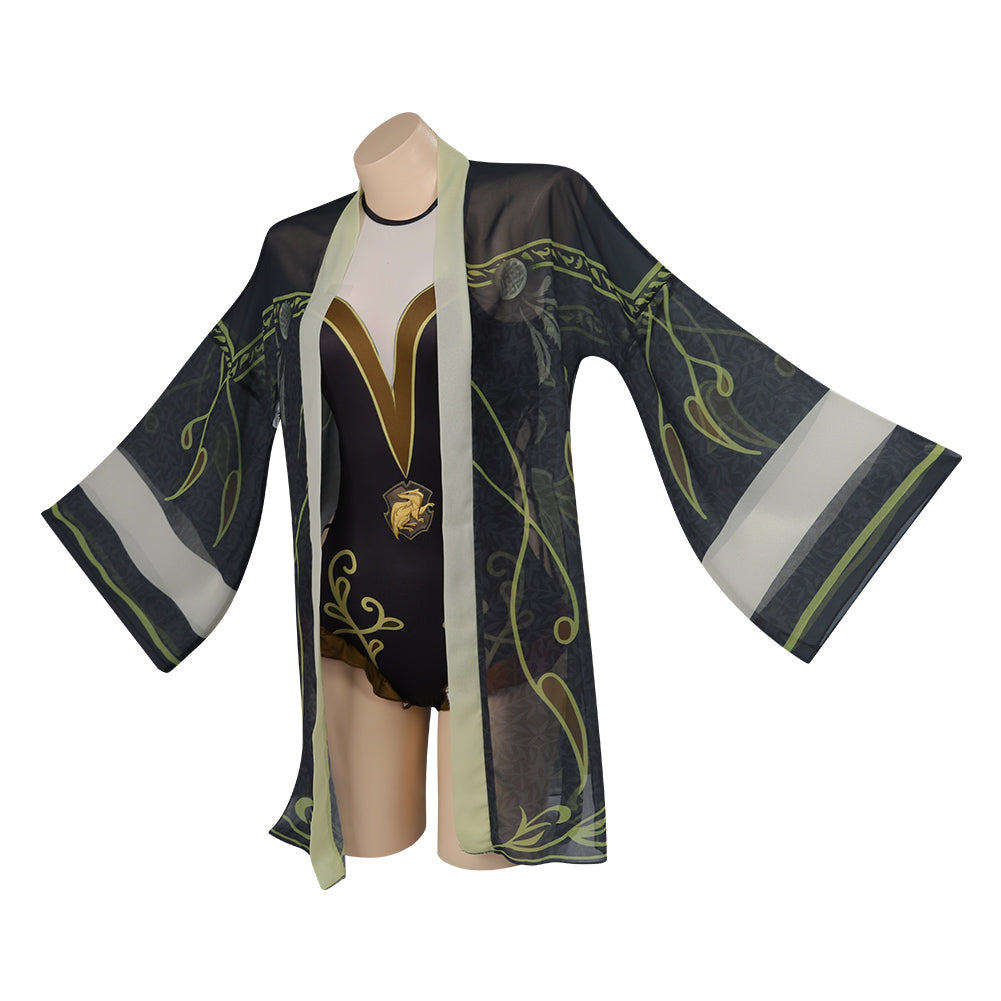 Maillot de bain Hufflepuff Hogwarts Legacy Cosplay Carnaval Femme – Image 3