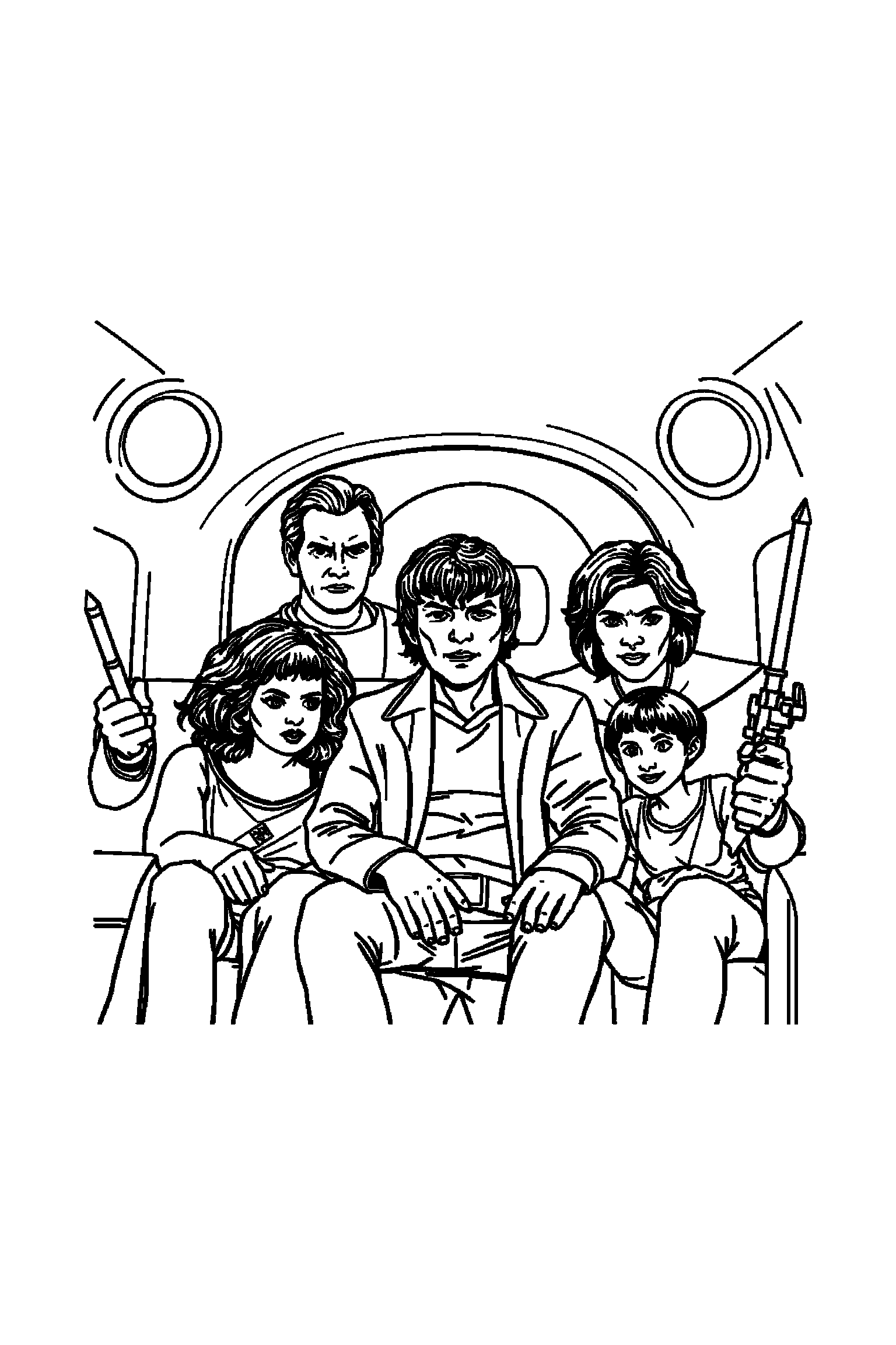 Coloriage Séries TV gratuit à imprimer - une enquêtrice qui montre une télécommande avec un bras bien attaché au corps Coloriage Séries TV gratuit à imprimer : une enquêtrice qui montre une télécommande avec un bras bien attaché au corps