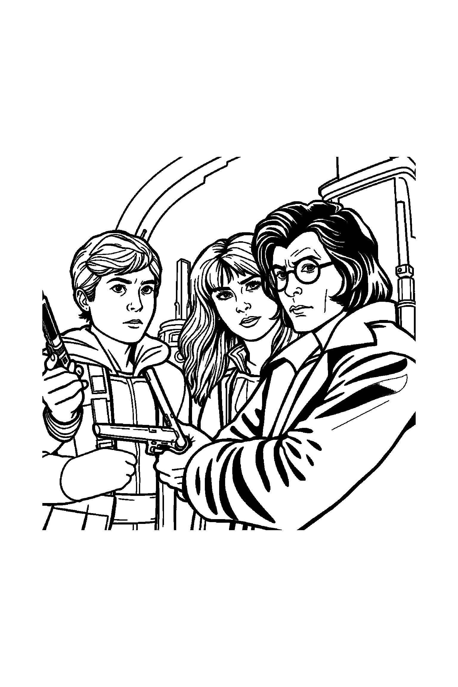 Coloriage Séries TV gratuit à imprimer - une enquêtrice qui prépare une activité Coloriage Séries TV gratuit à imprimer : une enquêtrice qui prépare une activité