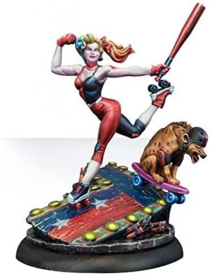 Harley Quinn Roller Derby pour Batman Miniature Game en thermoplastique