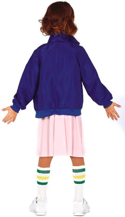 Costume fille Stranger Things télépathine avec robe, veste et 2 chaussettes hautes – Image 3