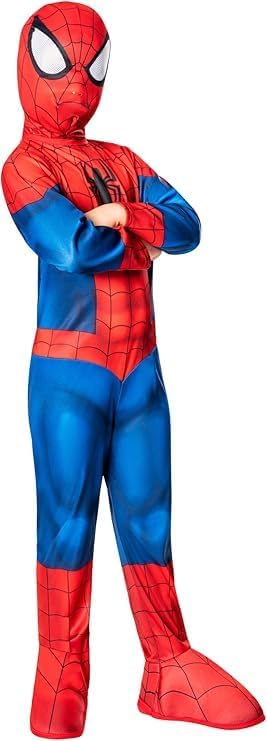 Déguisement enfant Spider-Man Marvel classique avec masque et couvre-chaussures – Image 3