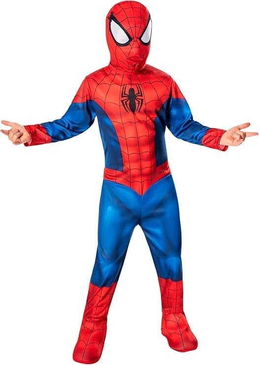 Déguisement enfant Spider-Man Marvel classique avec masque et couvre-chaussures – Image 2