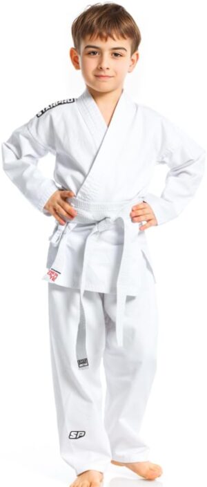 Kimono Cobra Kai enfant blanc en mélange de coton avec ceinture blanche incluse