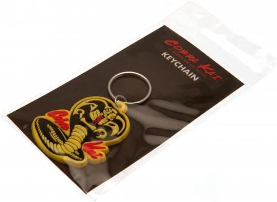 Porte-clés Cobra Kai Snake en caoutchouc multicolore – Image 3