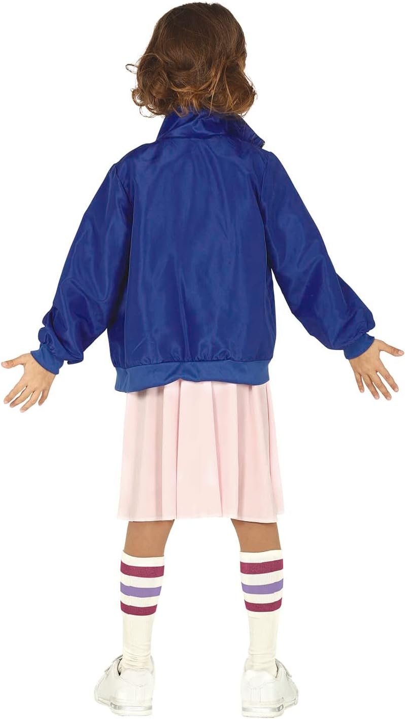 Costume fille Stranger Things télépathine avec robe, veste et 2 chaussettes hautes – Image 2
