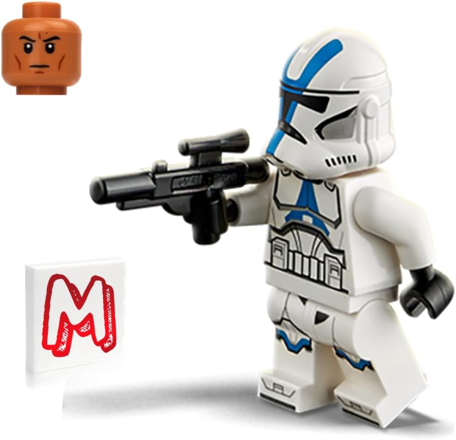 Clone Trooper 501st Legion avec blaster LEGO Star Wars The Clone Wars 75280 – Image 3