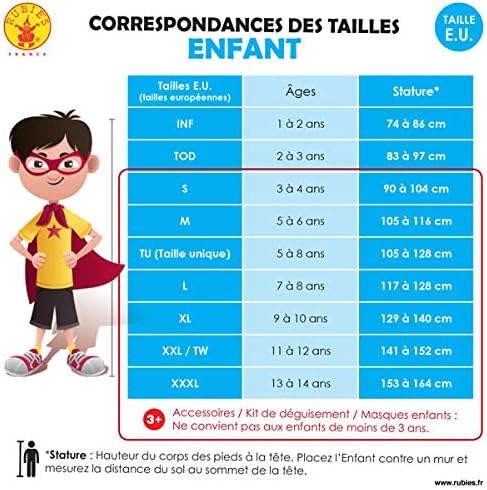 Déguisement Batman DC enfant avec cape et masque, taille unique 5 à 8 ans – Image 2
