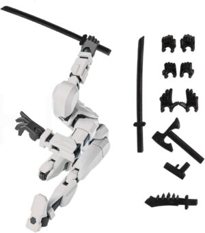 Figurine articulée Deadpool avec 4 armes et 6 mains