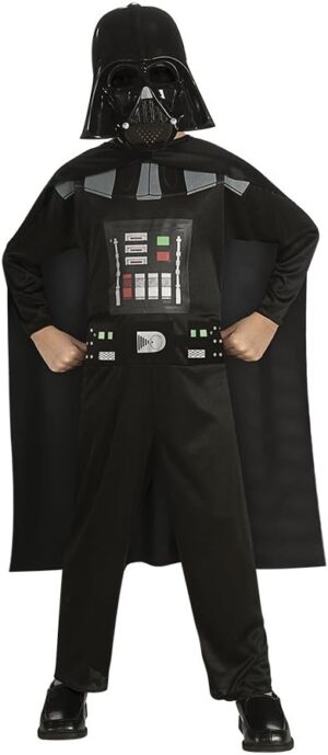 Costume Star Wars Dark Vador avec cape attachée et masque