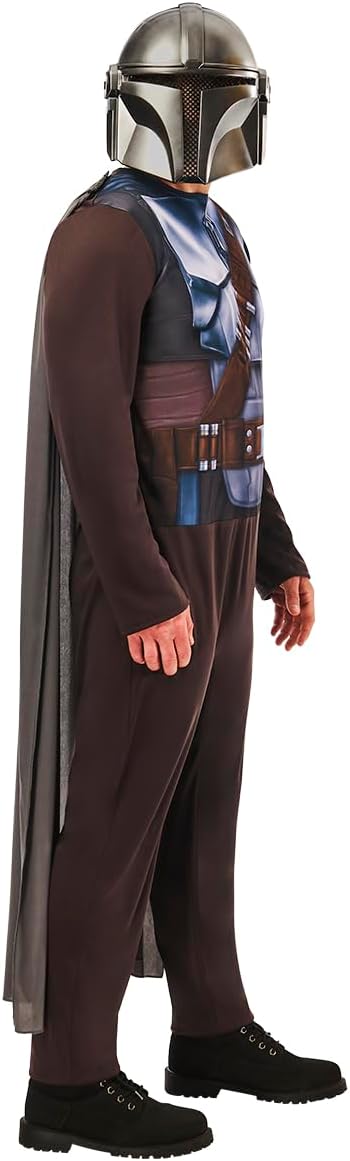 Costume classique The Mandalorian Star Wars avec cape et masque – Image 4
