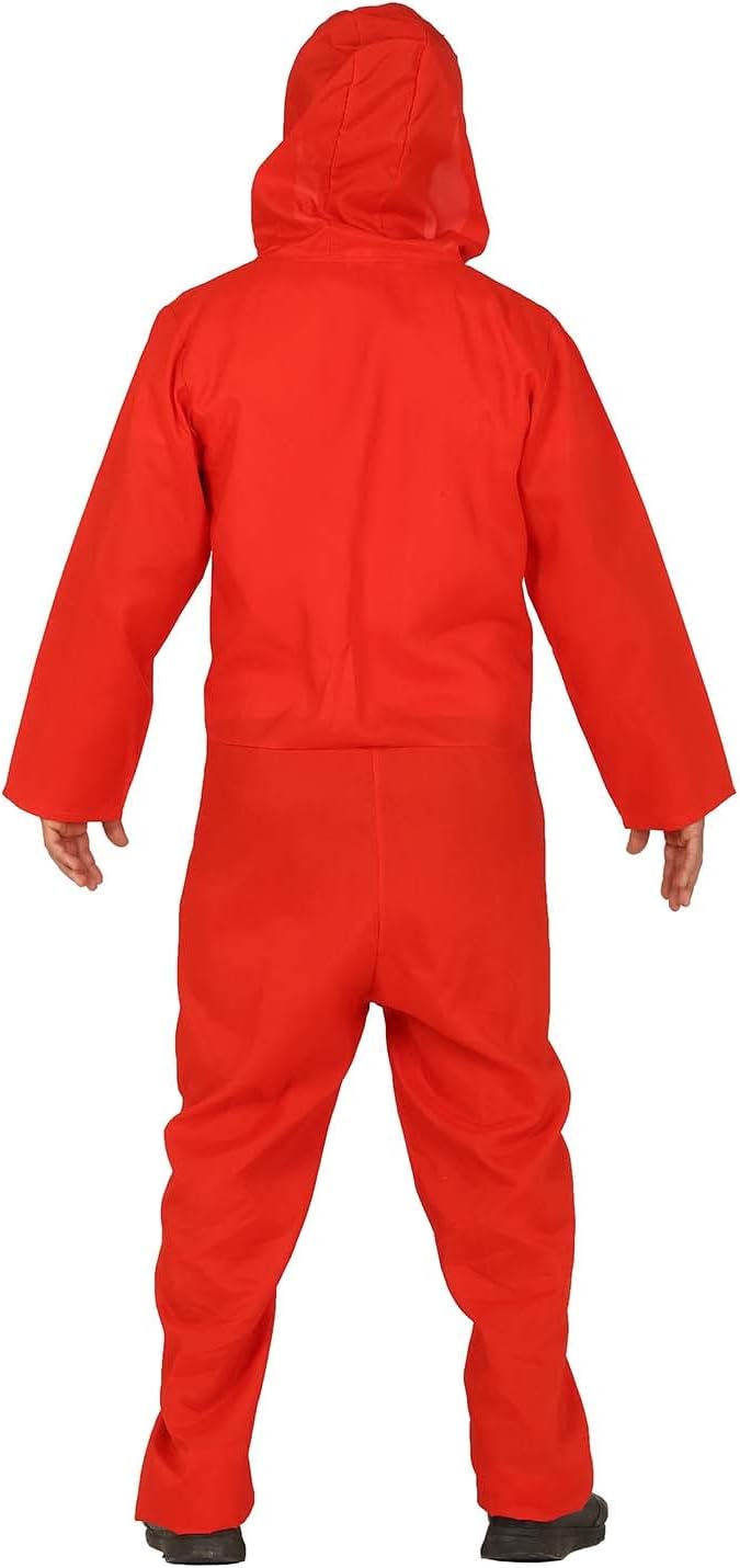 Costume rouge de prisonnier avec cagoule Casa de Papel – Image 2