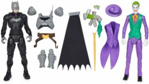 Figurines DC Batman et Joker 30 cm avec 12 accessoires