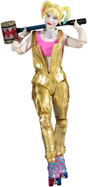 Figurine Harley Quinn DC Multiverse avec maillet, Oiseaux de Proie