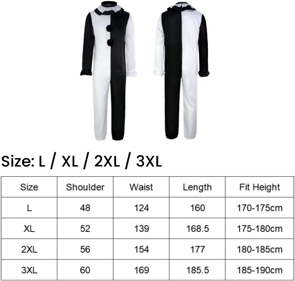 Costume adulte Art le clown Terrifier, combinaison cosplay Joker – Image 5