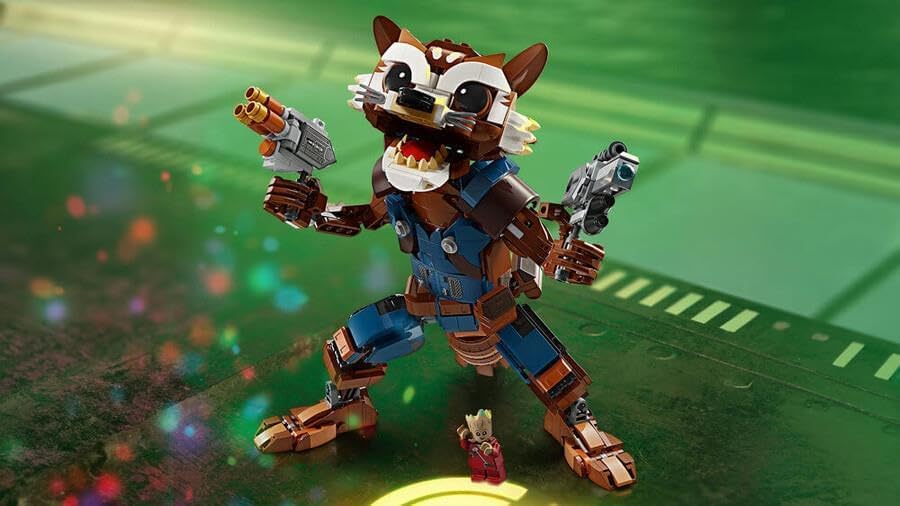 LEGO Marvel Rocket et Bébé Groot, figurine articulée 76282 – Image 2