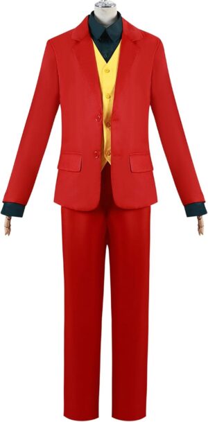 Déguisement Joker adulte rouge avec veste et pantalon XXL