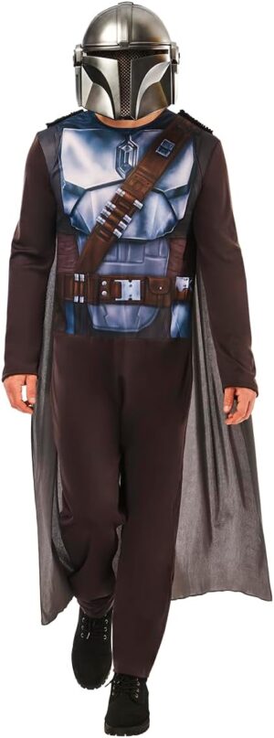 Costume classique The Mandalorian Star Wars avec cape et masque