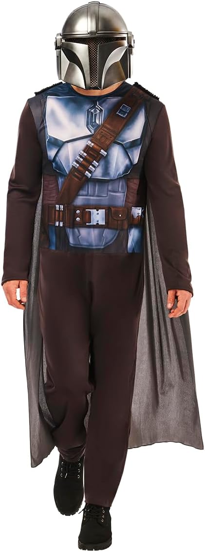 Costume classique The Mandalorian Star Wars avec cape et masque