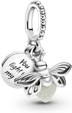 Charm Pandora Stranger Things style Luciole en argent 925/1000