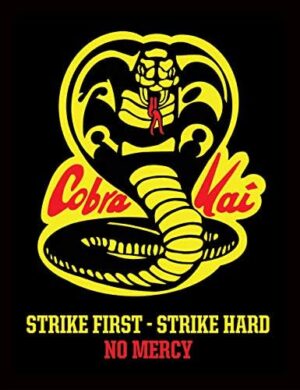 Cobra Kai, impression encadrée "Pas de mercy" 30 x 40 cm