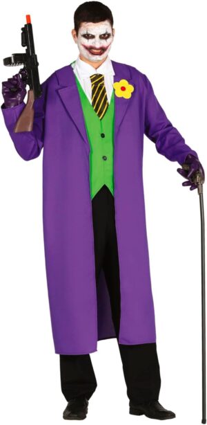 Déguisement Joker violet Crazy Jester pour homme Fiestas Guirca