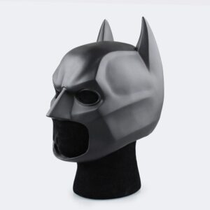 Masque Batman adulte en latex chauve-souris noire A04