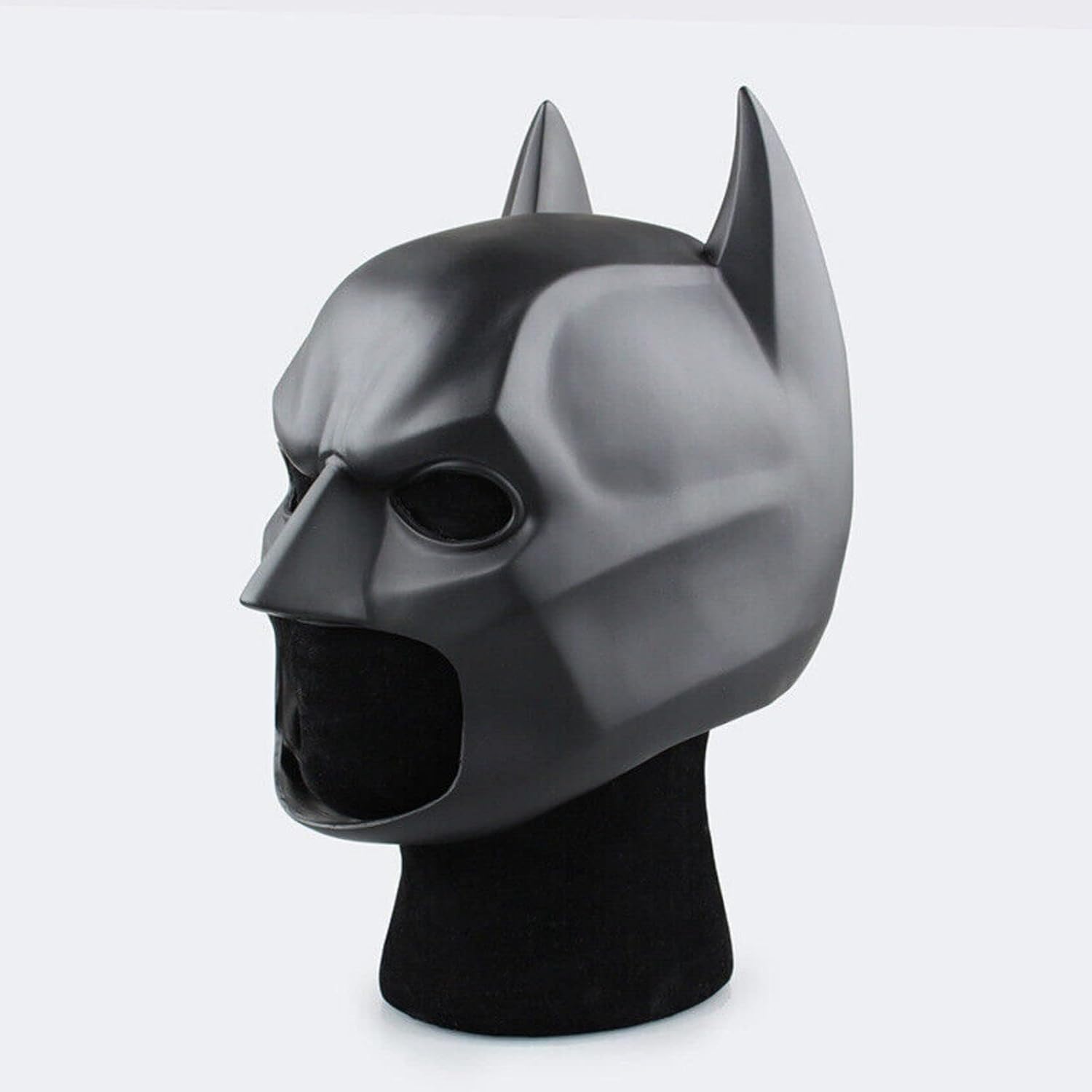 Masque Batman adulte en latex chauve-souris noire A04