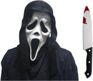 Masque Michael Myers Halloween en latex avec couteau