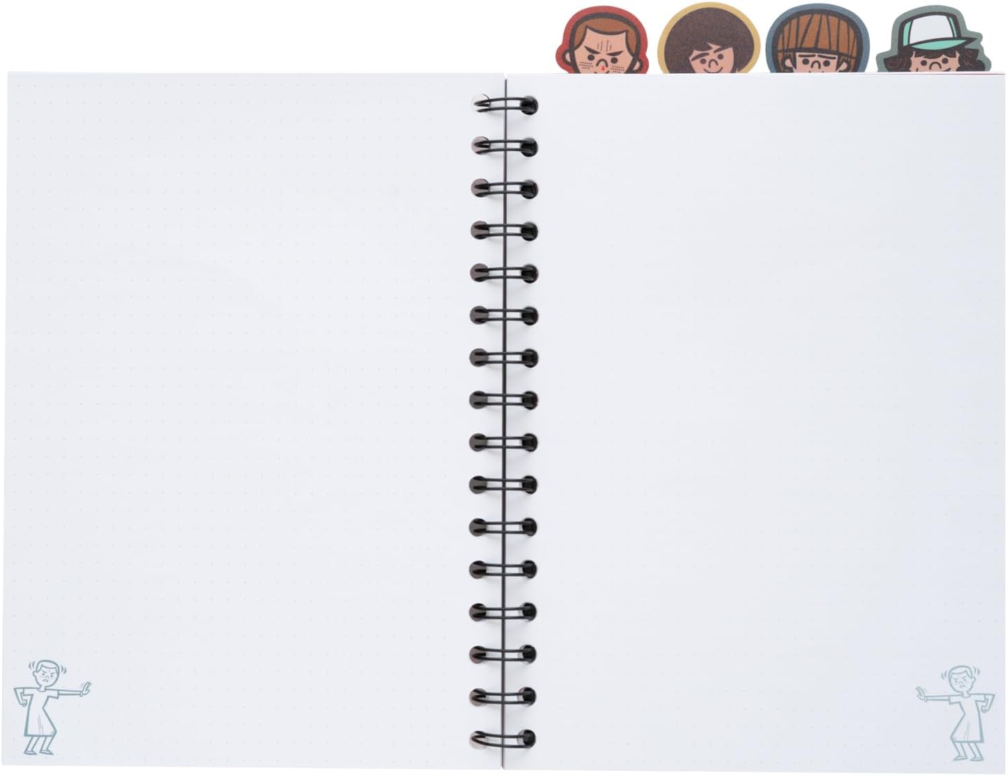 Carnet spirale A5 Stranger Things rouge avec intercalaires, 160 pages – Image 3