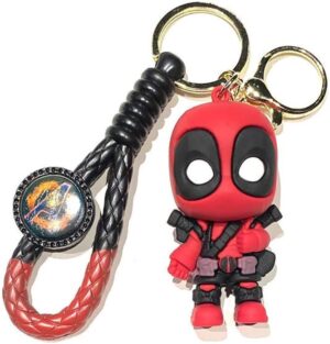 Mini porte-clés Deadpool personnage en silicone