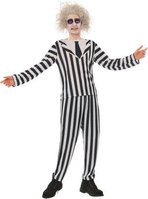 Costume Beetlejuice adulte Rubies avec veste et pantalon