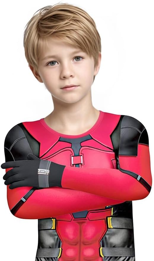 Déguisement Deadpool effrayant pour garçon, costume d’Halloween enfant – Image 3