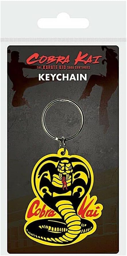 Porte-clés Cobra Kai Snake en caoutchouc multicolore – Image 2
