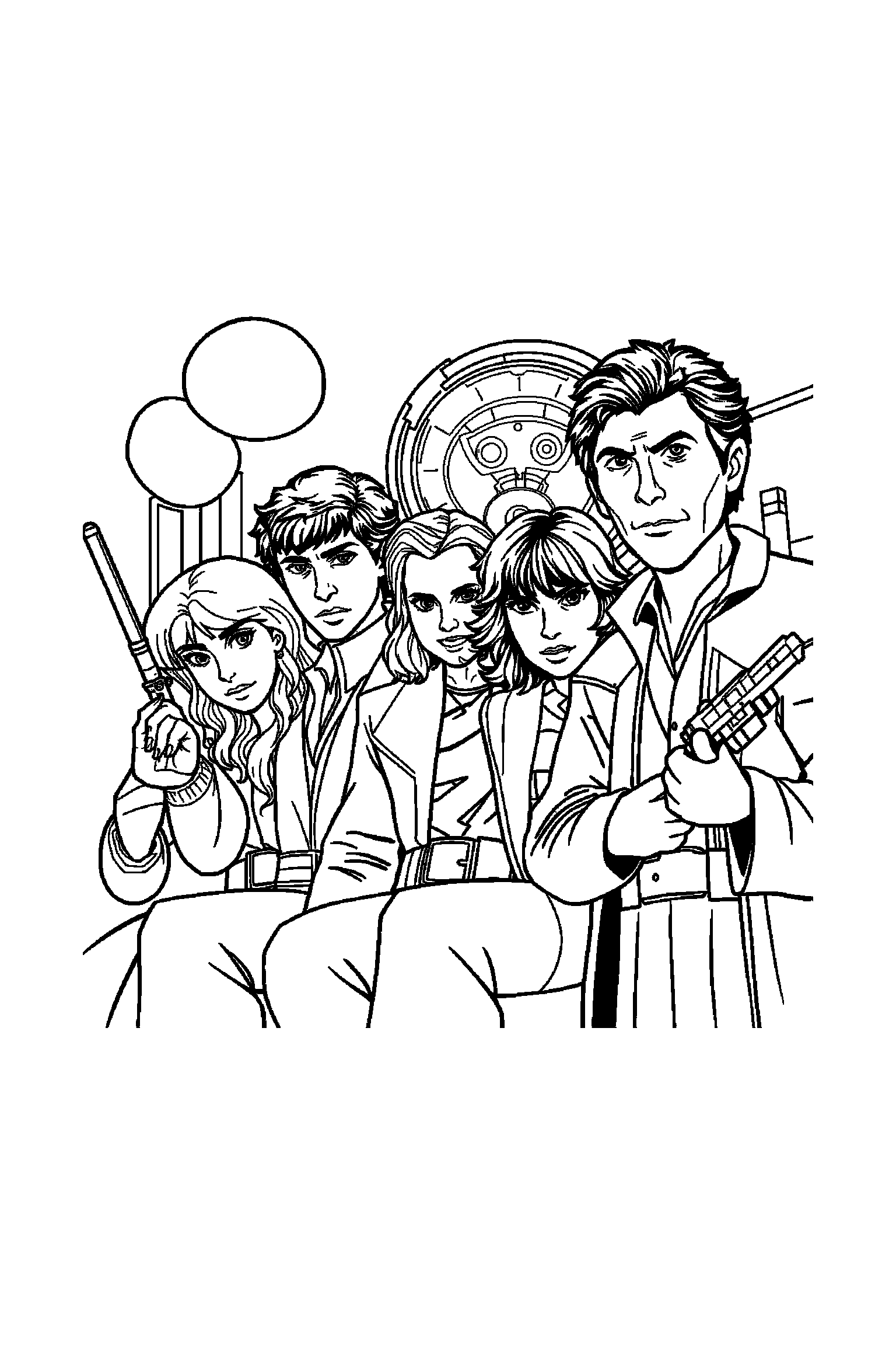 Coloriage Séries TV gratuit à imprimer - un héros de série avec décor détaillé de un plateau de tournage Coloriage Séries TV gratuit à imprimer : un héros de série avec décor détaillé de un plateau de tournage