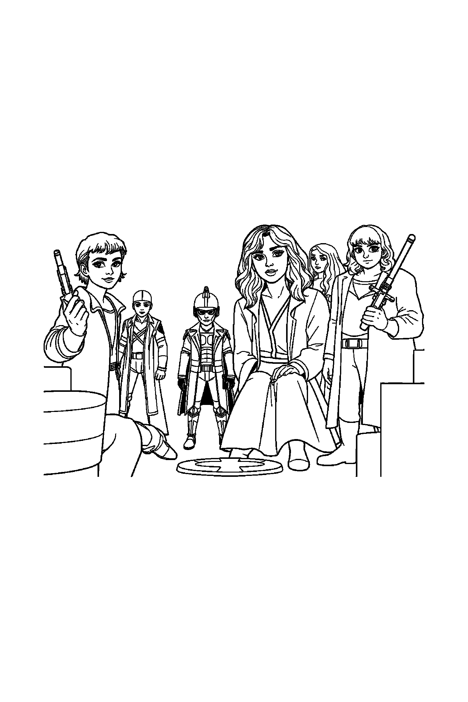 Coloriage Séries TV gratuit à imprimer - une enquêtrice au centre avec scène détaillée de un salon Coloriage Séries TV gratuit à imprimer : une enquêtrice au centre avec scène détaillée de un salon