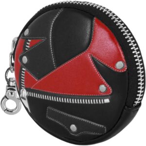 Porte-monnaie rond Harley Quinn noir unisexe 6997