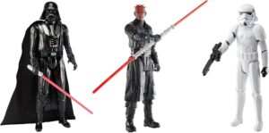Pack Star Wars de 3 figurines côté obscur en 30 cm